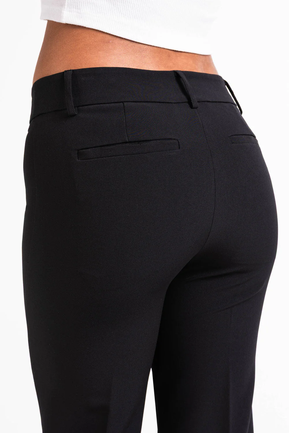 Ava 01Mid Bootcut Dressbukser - Black - Image 3