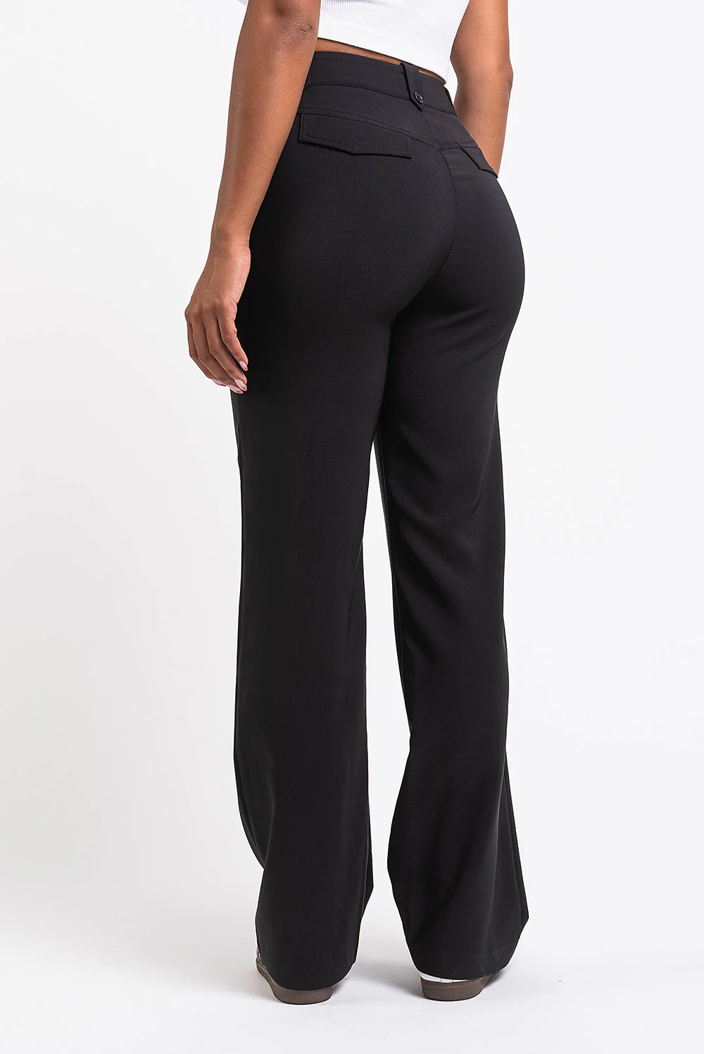 Bonnie 02High Rette Dressbukser - Black - Image 2
