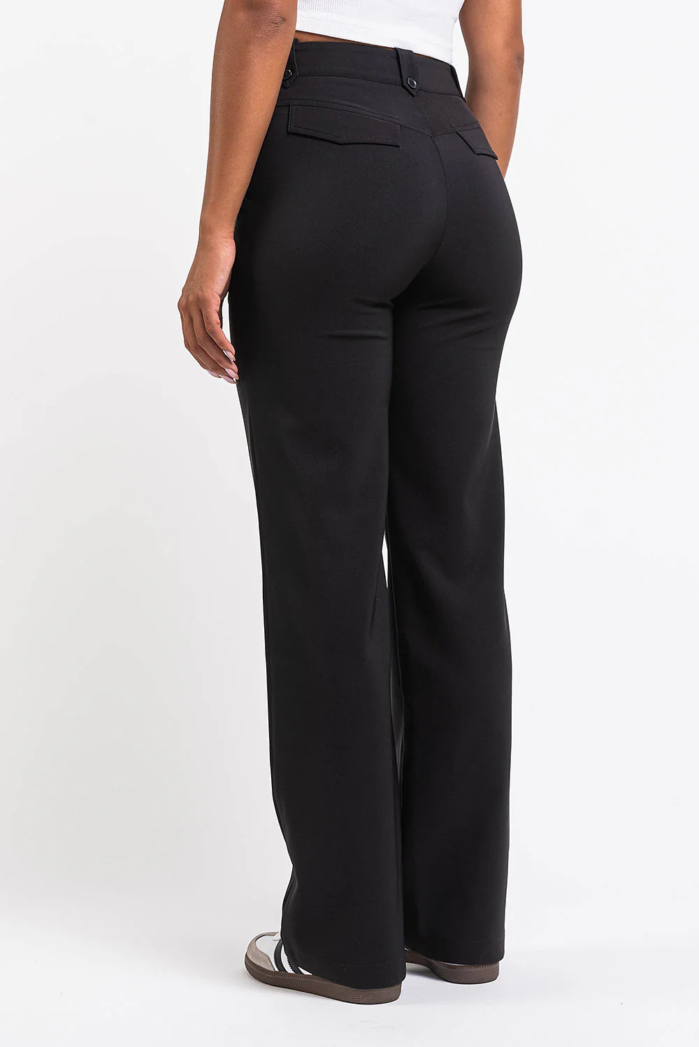 Bonnie 02High Rette Dressbukser - Black - Image 4