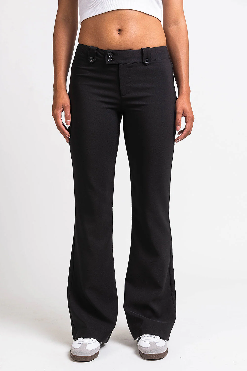 Bonnie 03Low Bootcut Dressbukser - Black