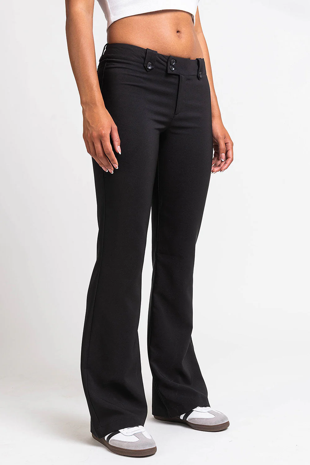 Bonnie 03Low Bootcut Dressbukser - Black - Image 2