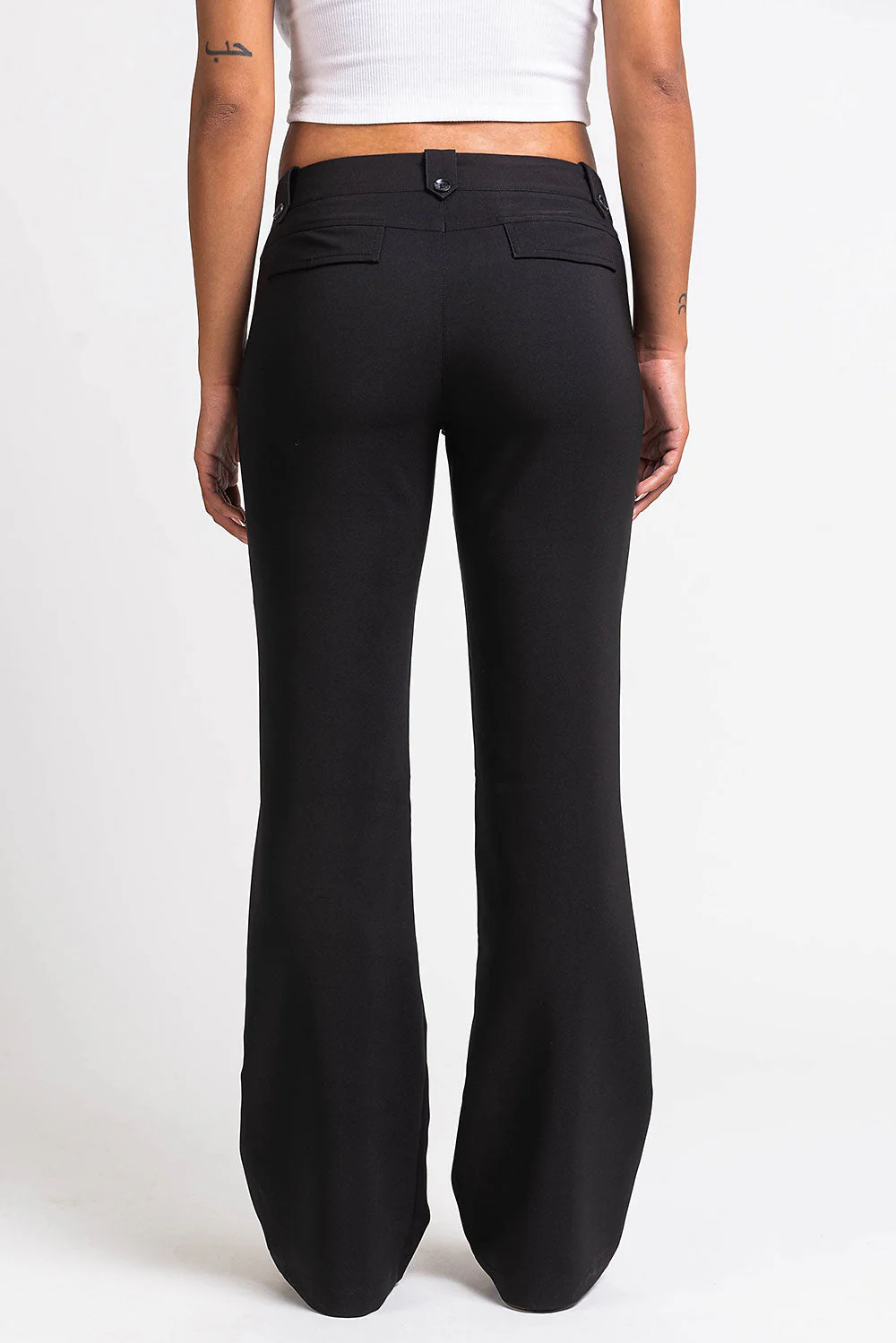 Bonnie 03Low Bootcut Dressbukser - Black - Image 4