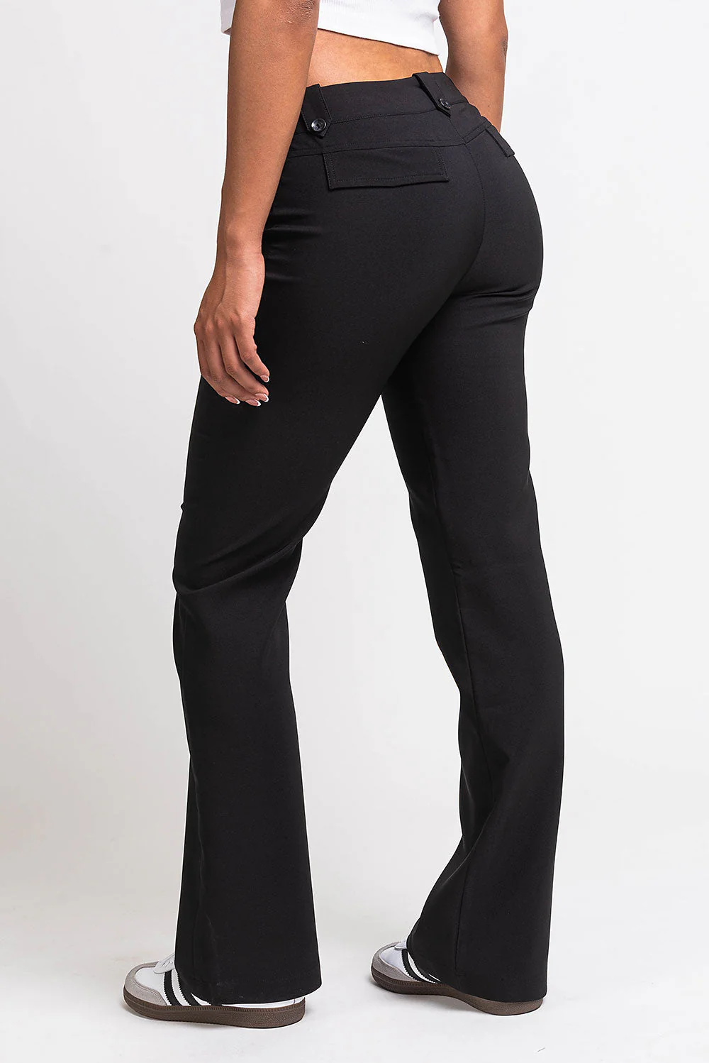 Bonnie 03Low Bootcut Dressbukser - Black - Image 6