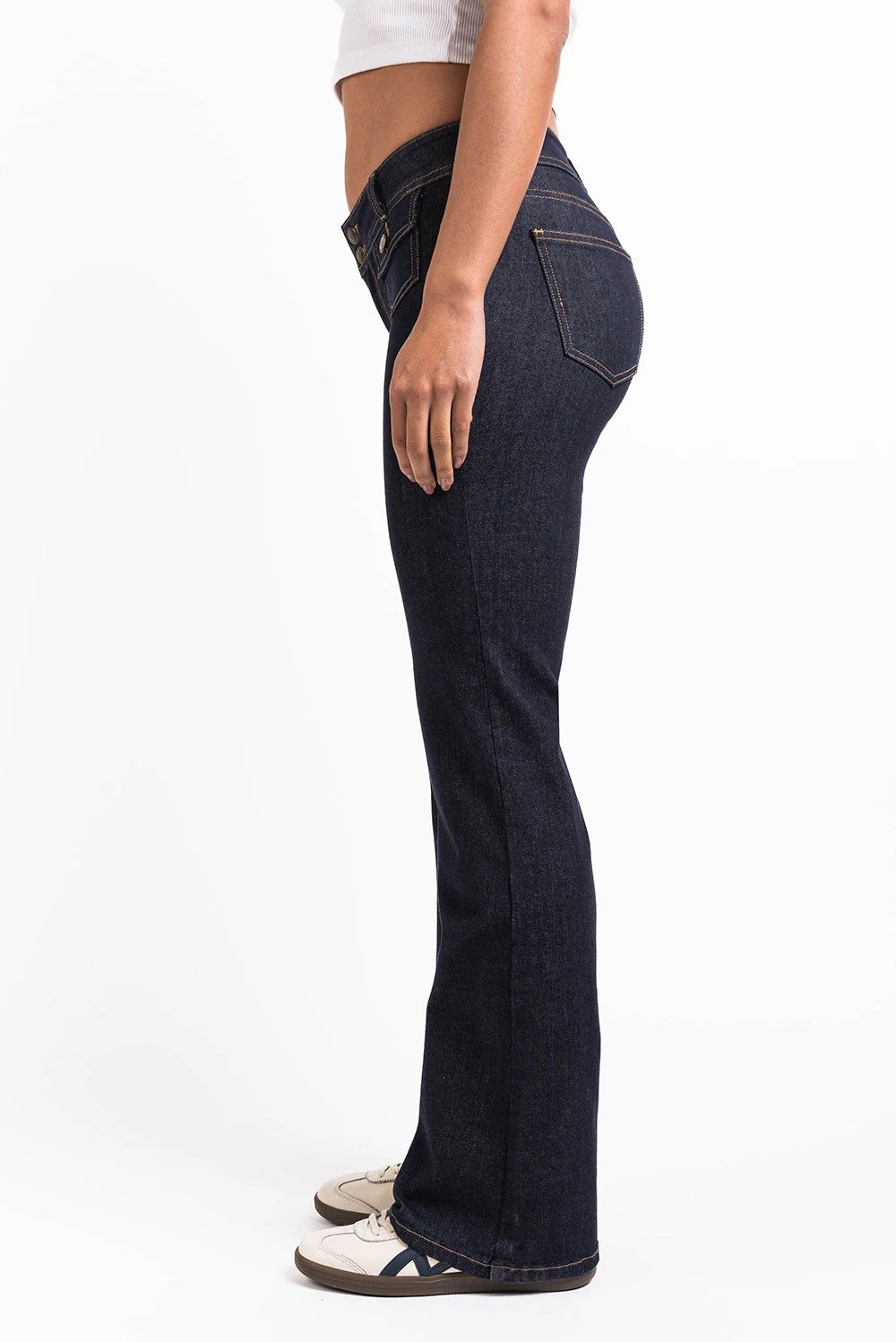 Celine 01Low Bootcut Jeans - Raw Denim - Image 6