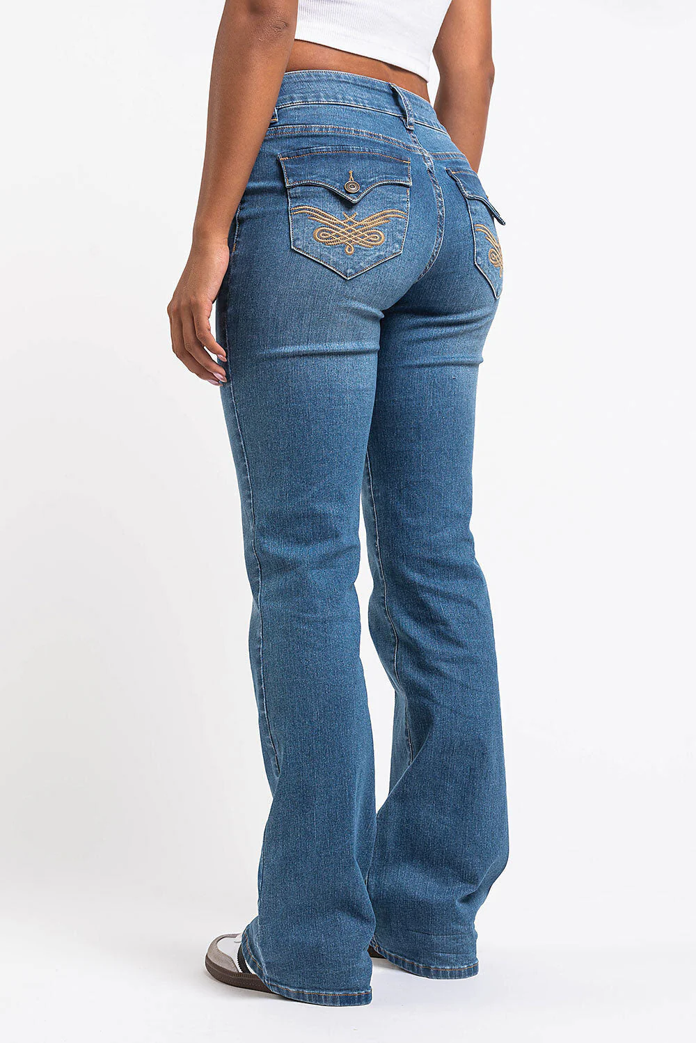 Claire 02Low Bootcut Jeans - Blue - Image 3