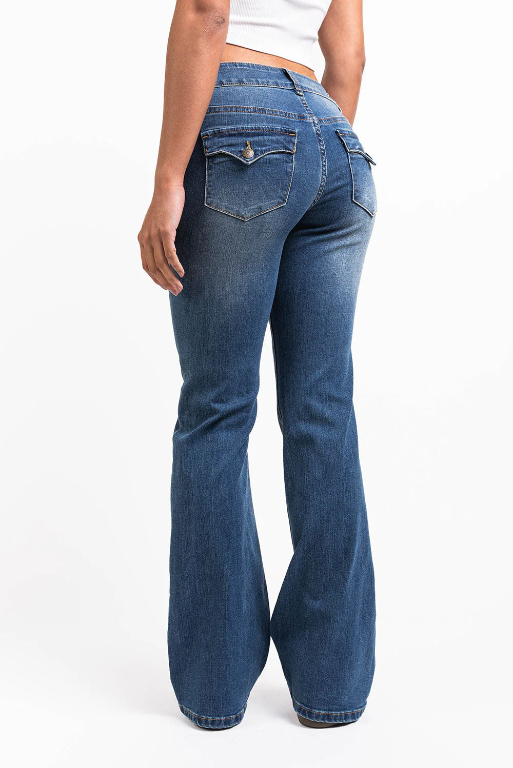 Claire 04Low Bootcut Jeans - Blue - Image 2