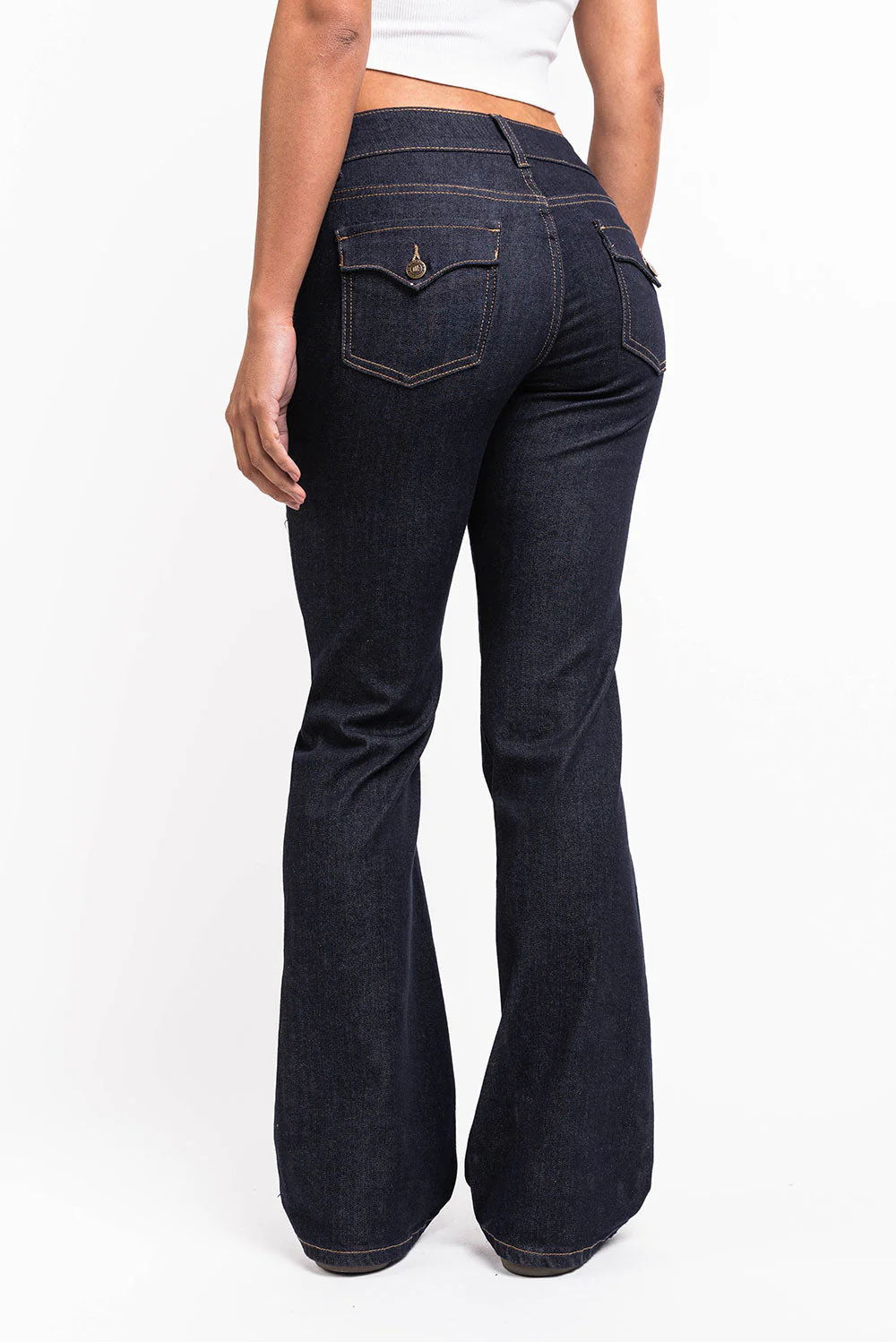Claire 04Low Bootcut Jeans - Raw Denim - Image 2
