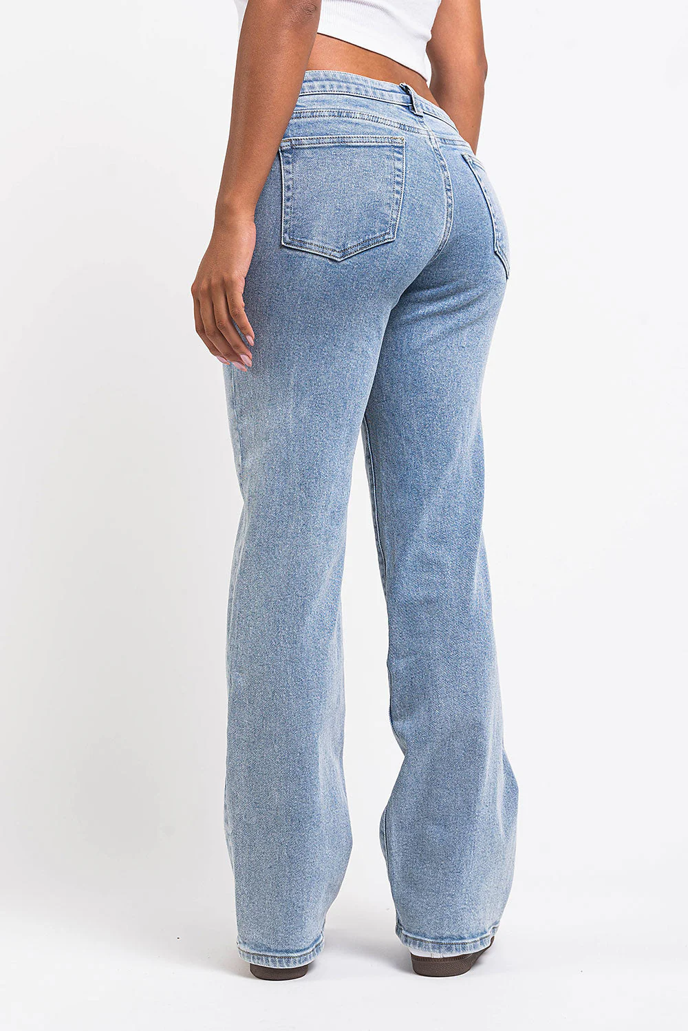 Dina 02Low Rette Jeans - Mid Blue - Image 4