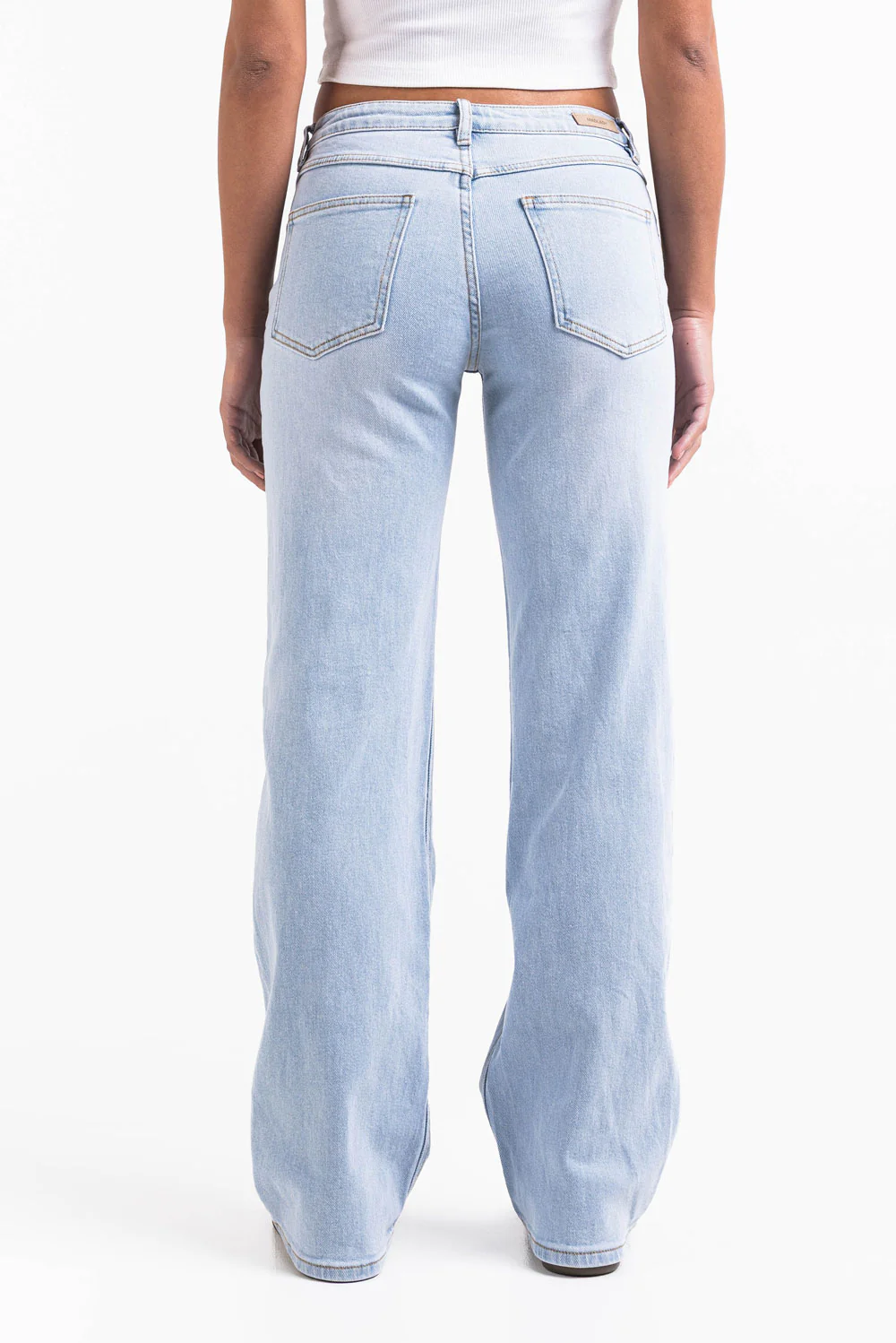 Dina 02Mid Rette Jeans - Bleach Blue - Image 5