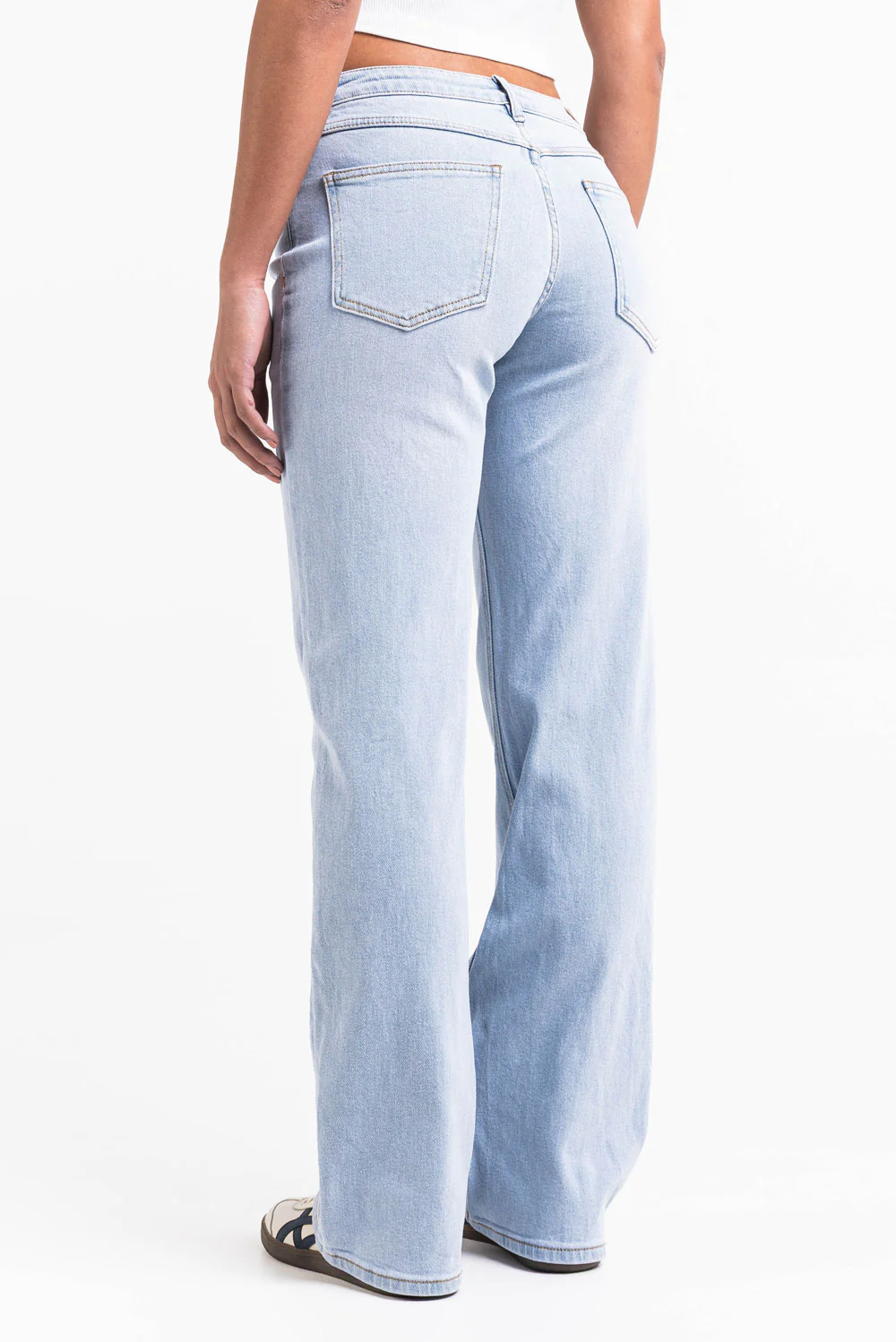 Dina 02Mid Rette Jeans - Bleach Blue - Image 7