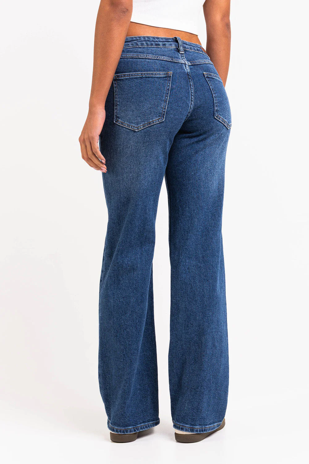 Dina 02Mid Rette Jeans - Classic Blue - Image 5