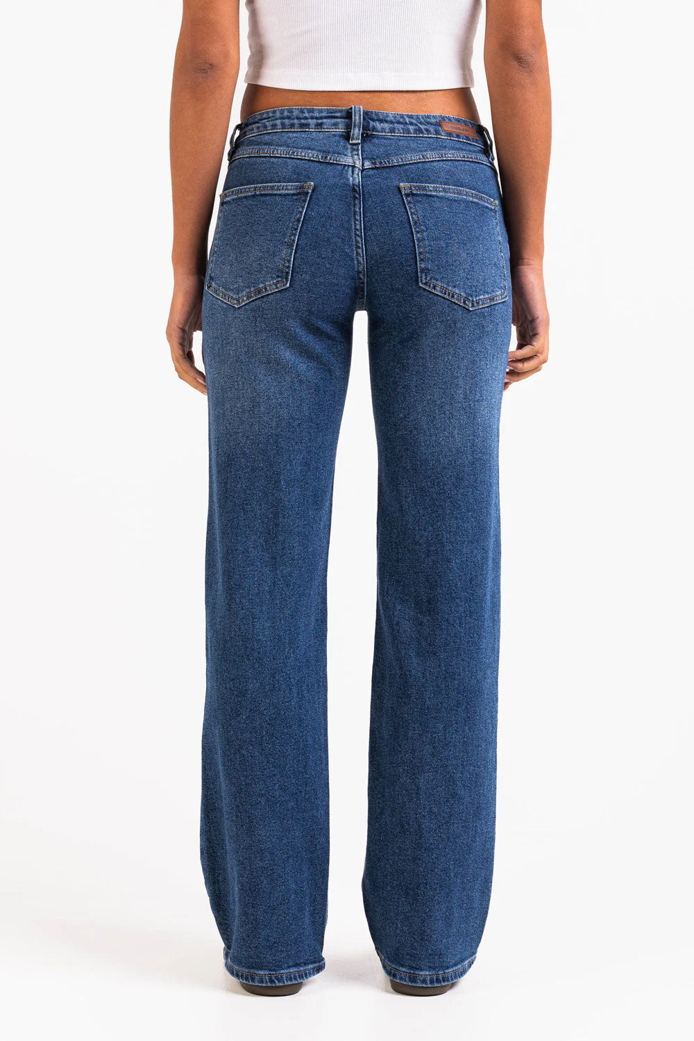 Dina 02Mid Rette Jeans - Classic Blue - Image 6