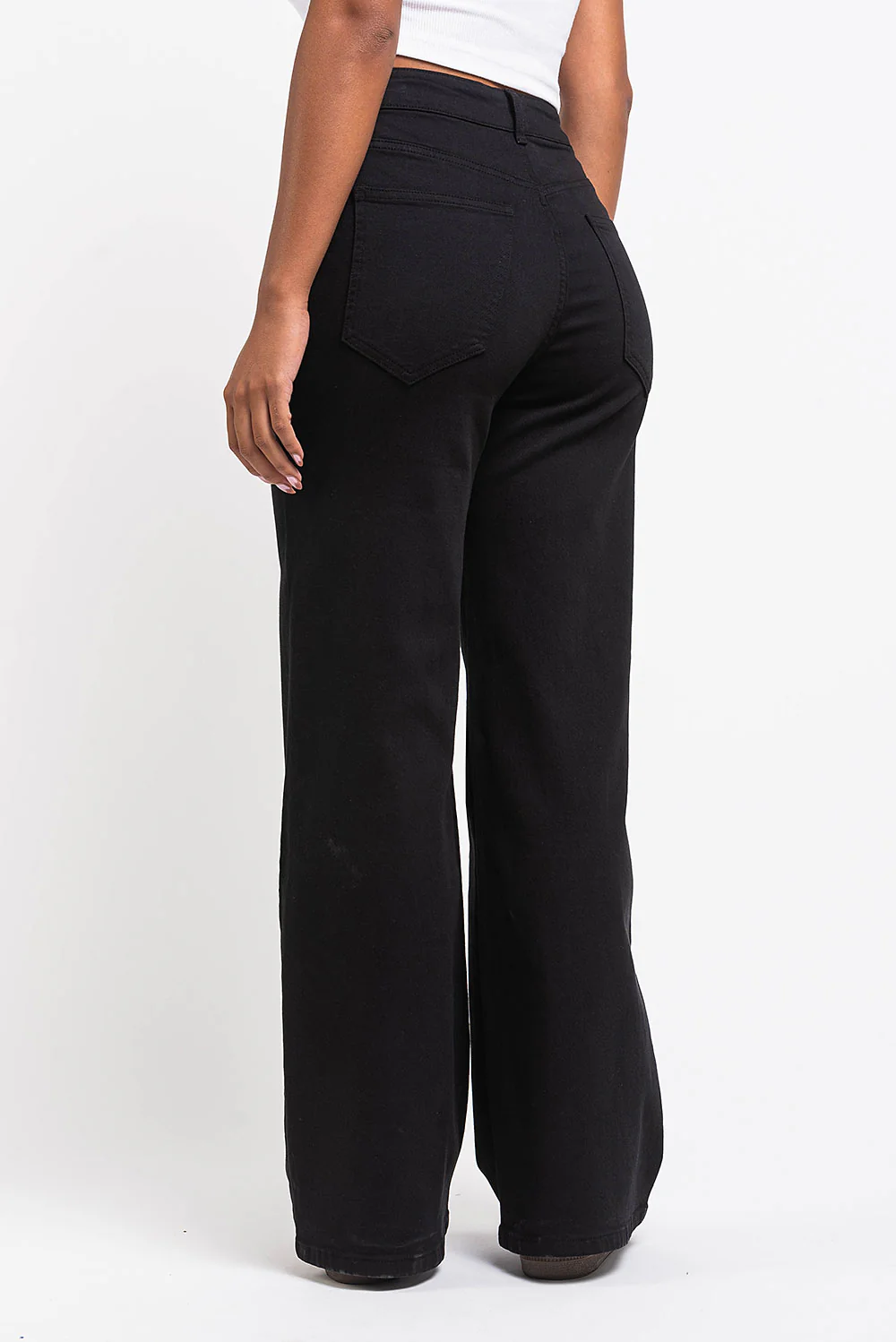 Disa 01High Rette Jeans - Black - Image 4