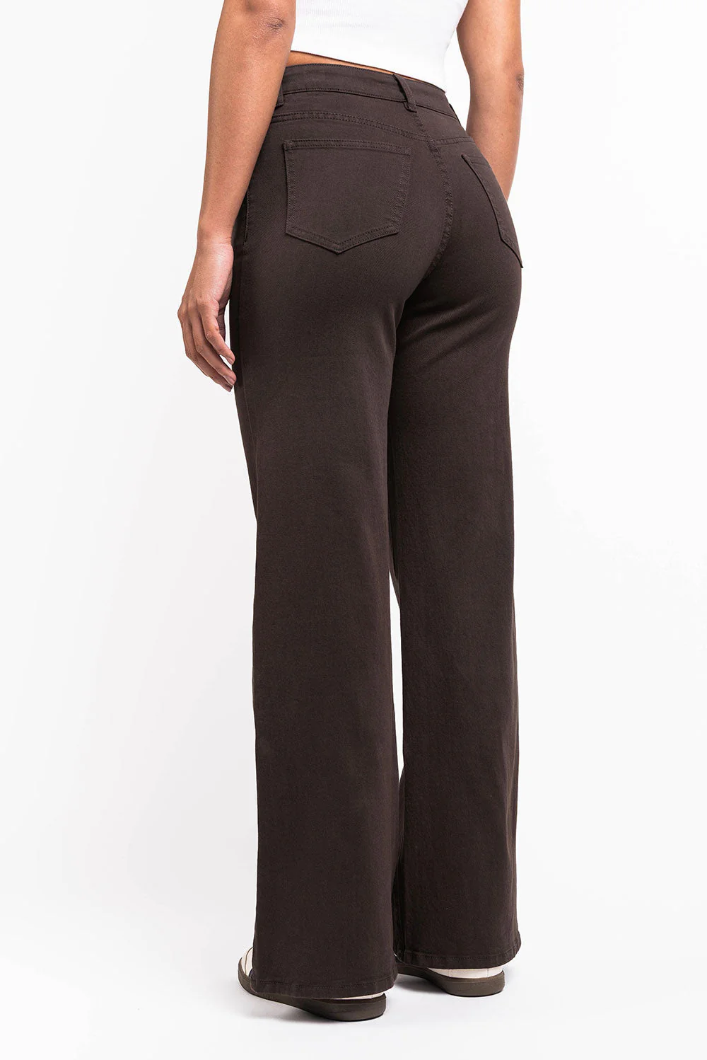 Disa 01High Rette Jeans - Dark Brown - Image 2