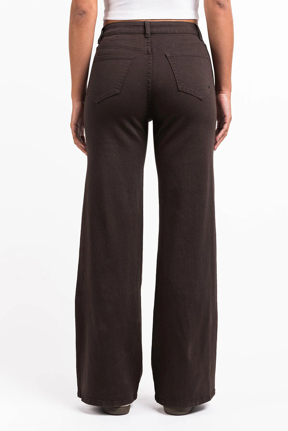 Disa 01High Rette Jeans - Dark Brown - Image 4