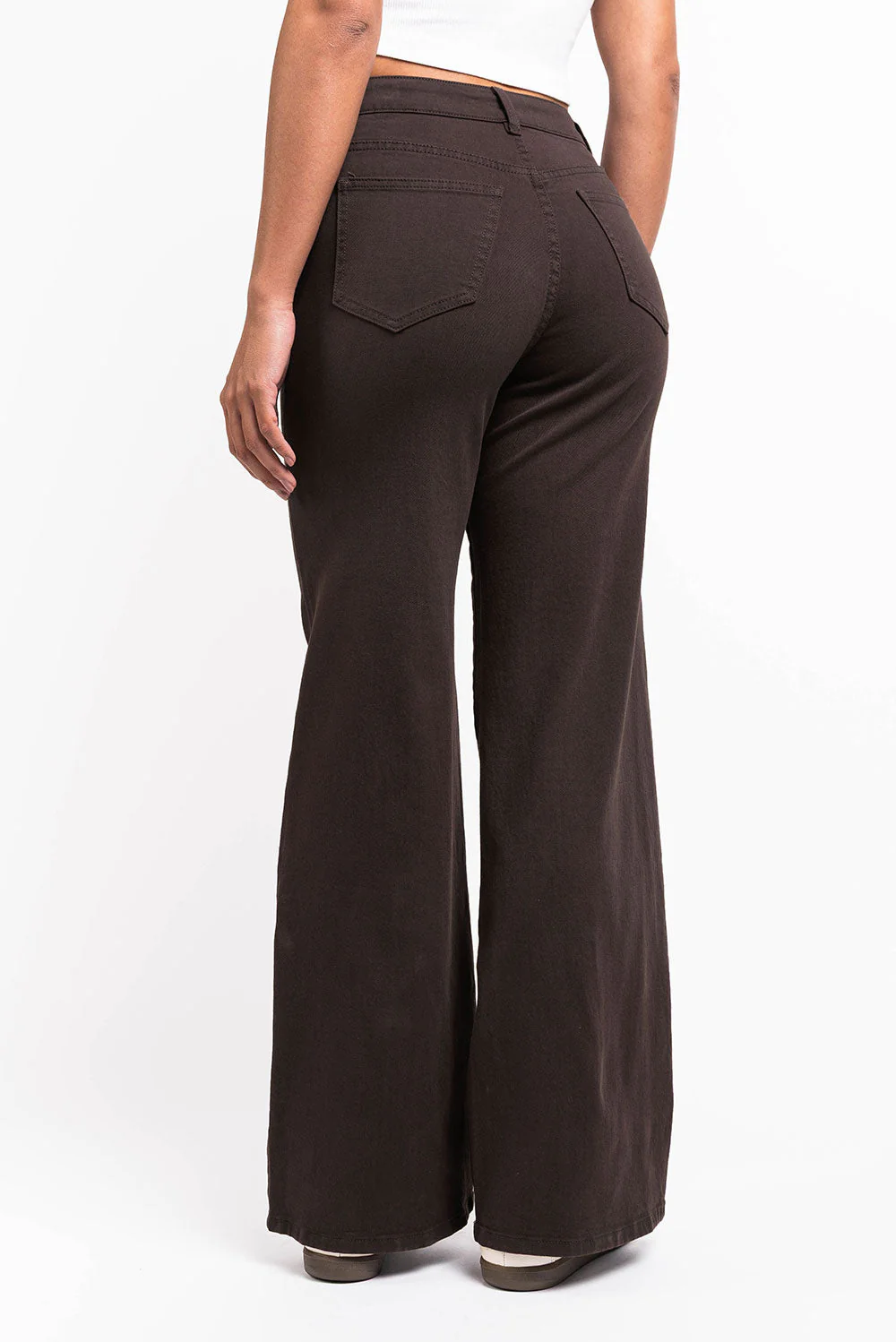 Disa 01High Rette Jeans - Dark Brown - Image 5