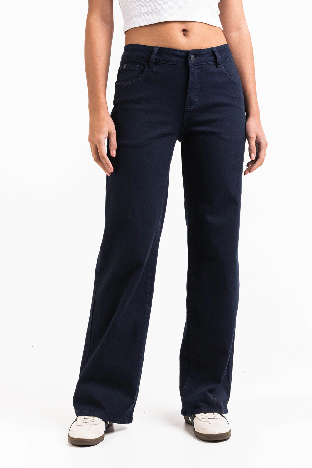 Disa 01Mid Rette Jeans - Navy