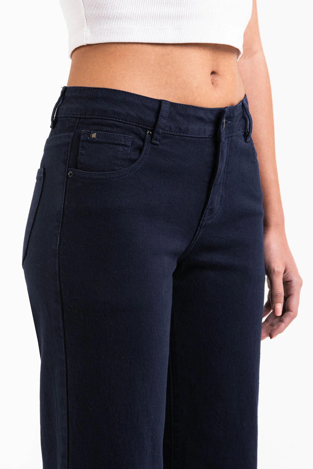 Disa 01Mid Rette Jeans - Navy - Image 3
