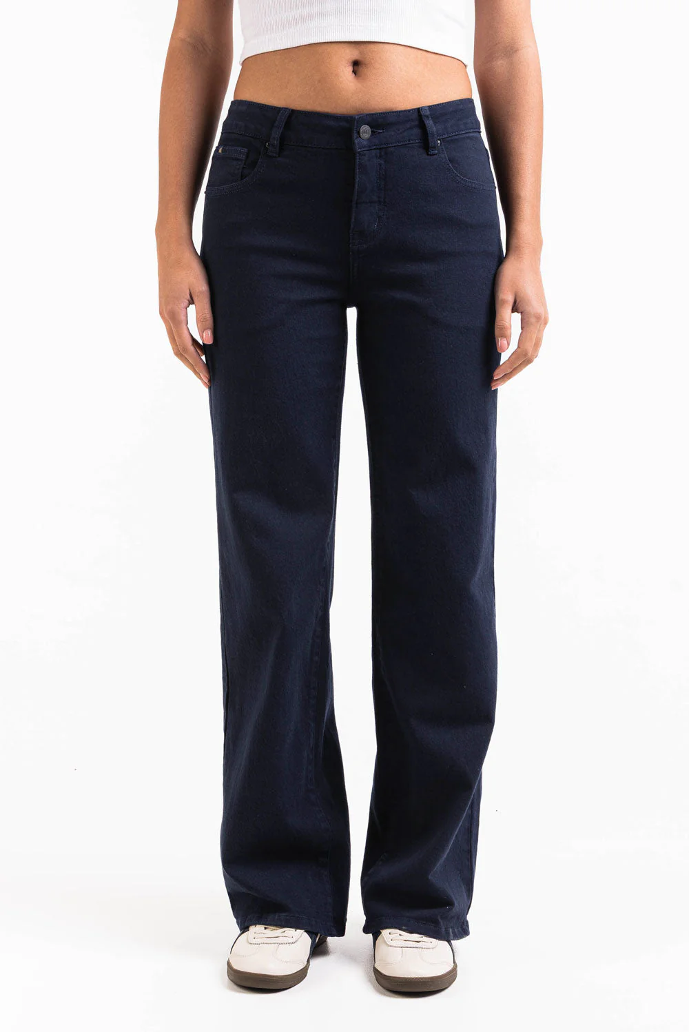 Disa 01Mid Rette Jeans - Navy - Image 4