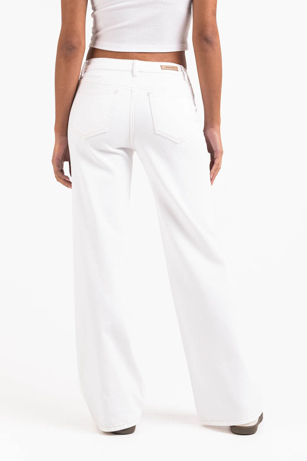 Disa 01Mid Rette Jeans - White - Image 2