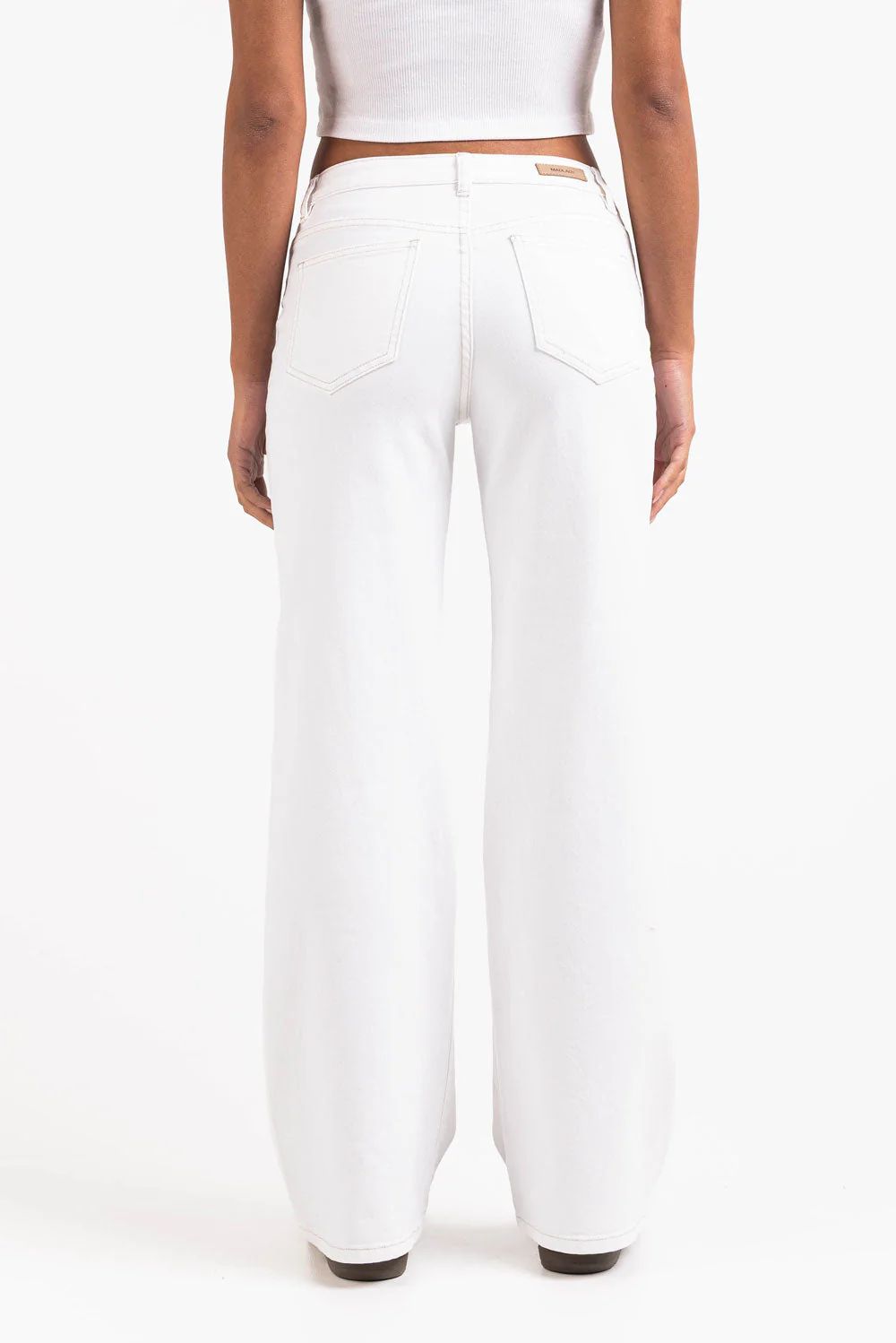 Disa 01Mid Rette Jeans - White - Image 5