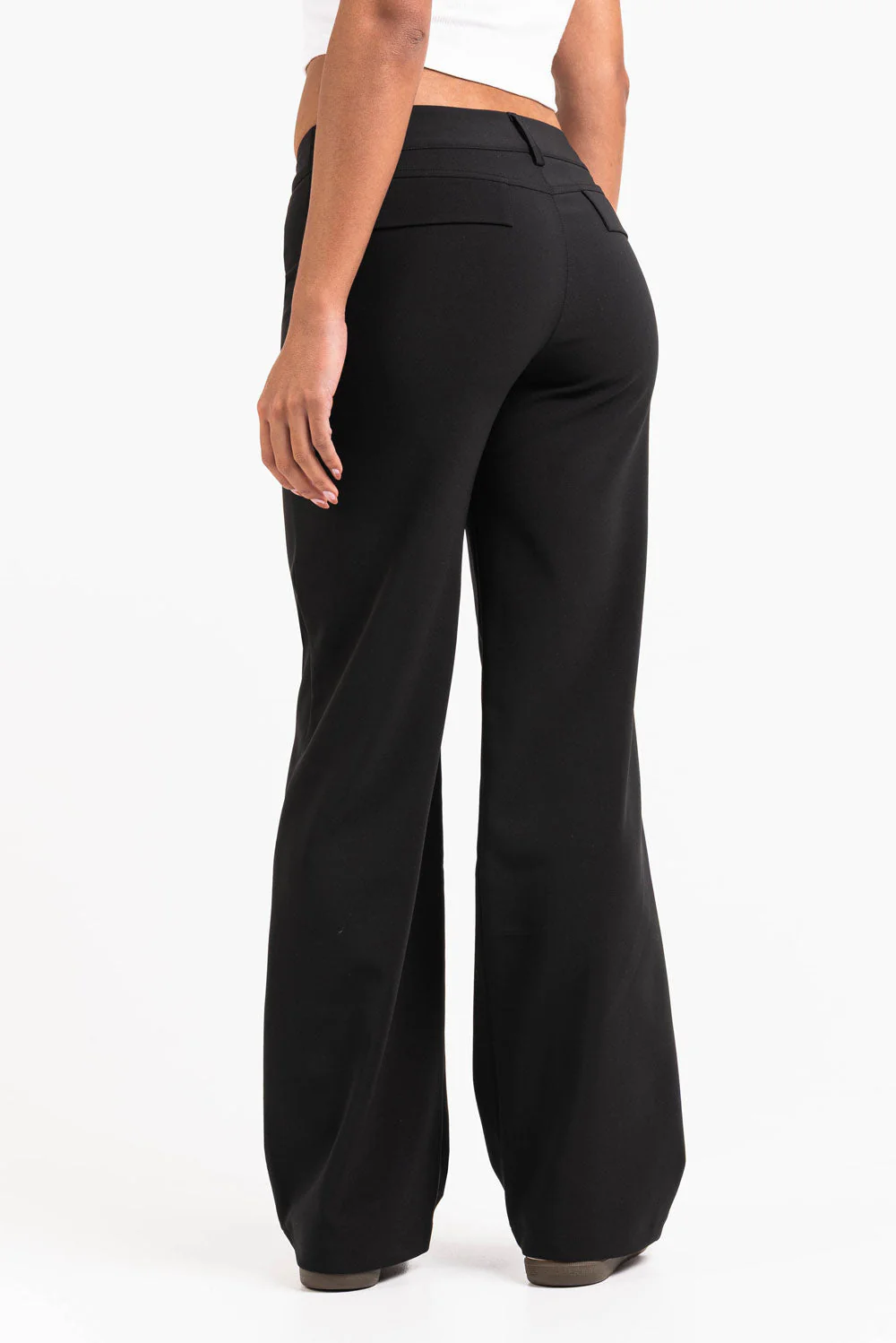 Drew 01Low Rette Dressbukser V2 - Black - Image 2