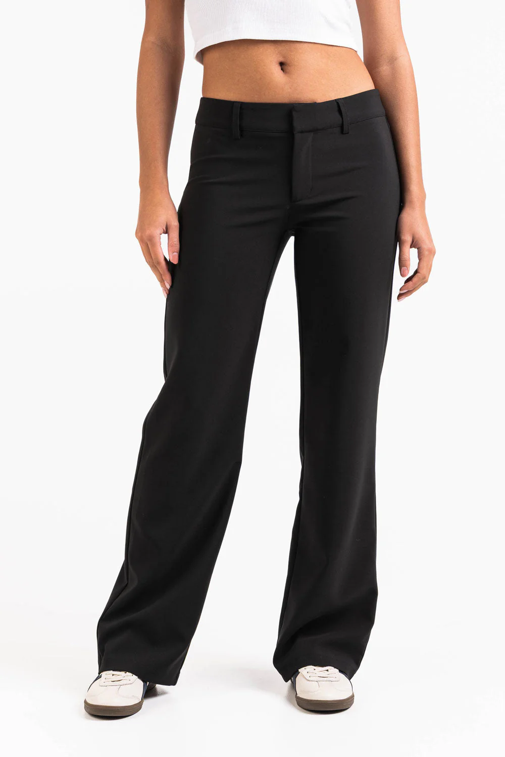 Drew 01Low Rette Dressbukser V2 - Black - Image 3