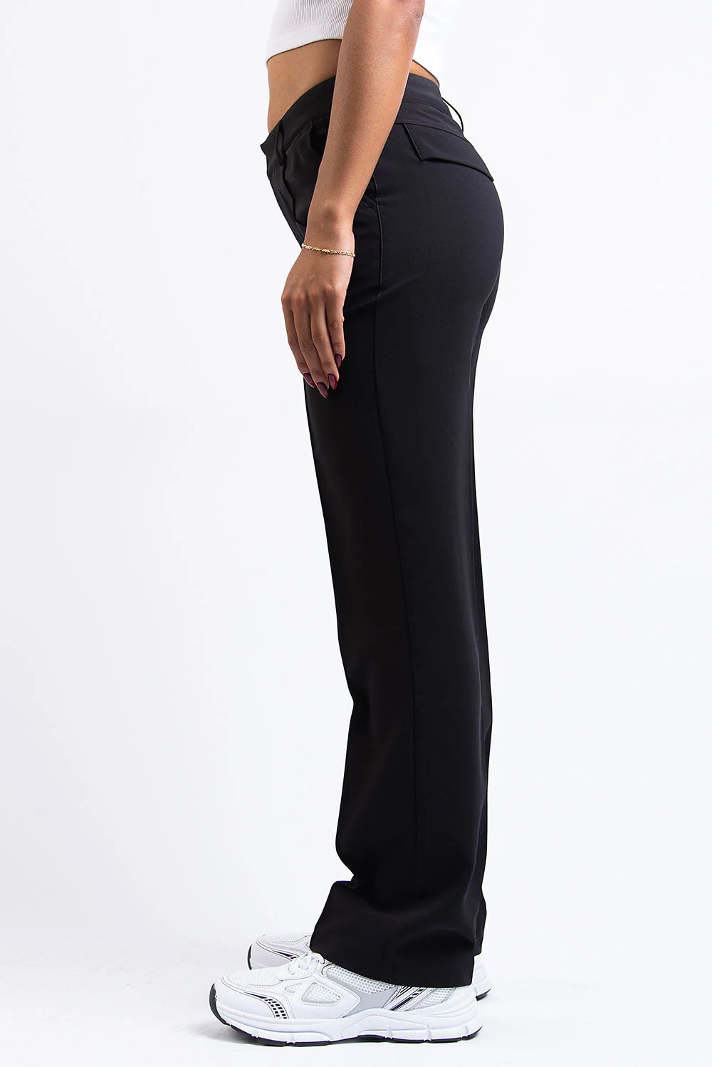Drew 02Mid Rette Dressbukser - Black - Image 5