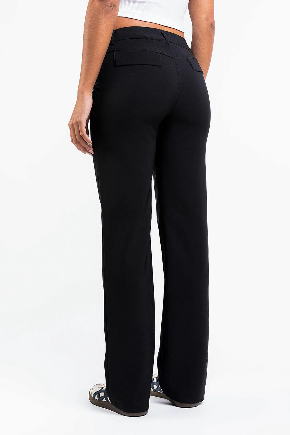 Drew 03Mid Rette Dressbukser - Black - Image 3