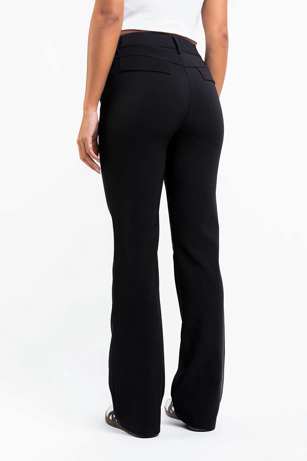 Drew 05High Bootcut Dressbukser - Black - Image 2