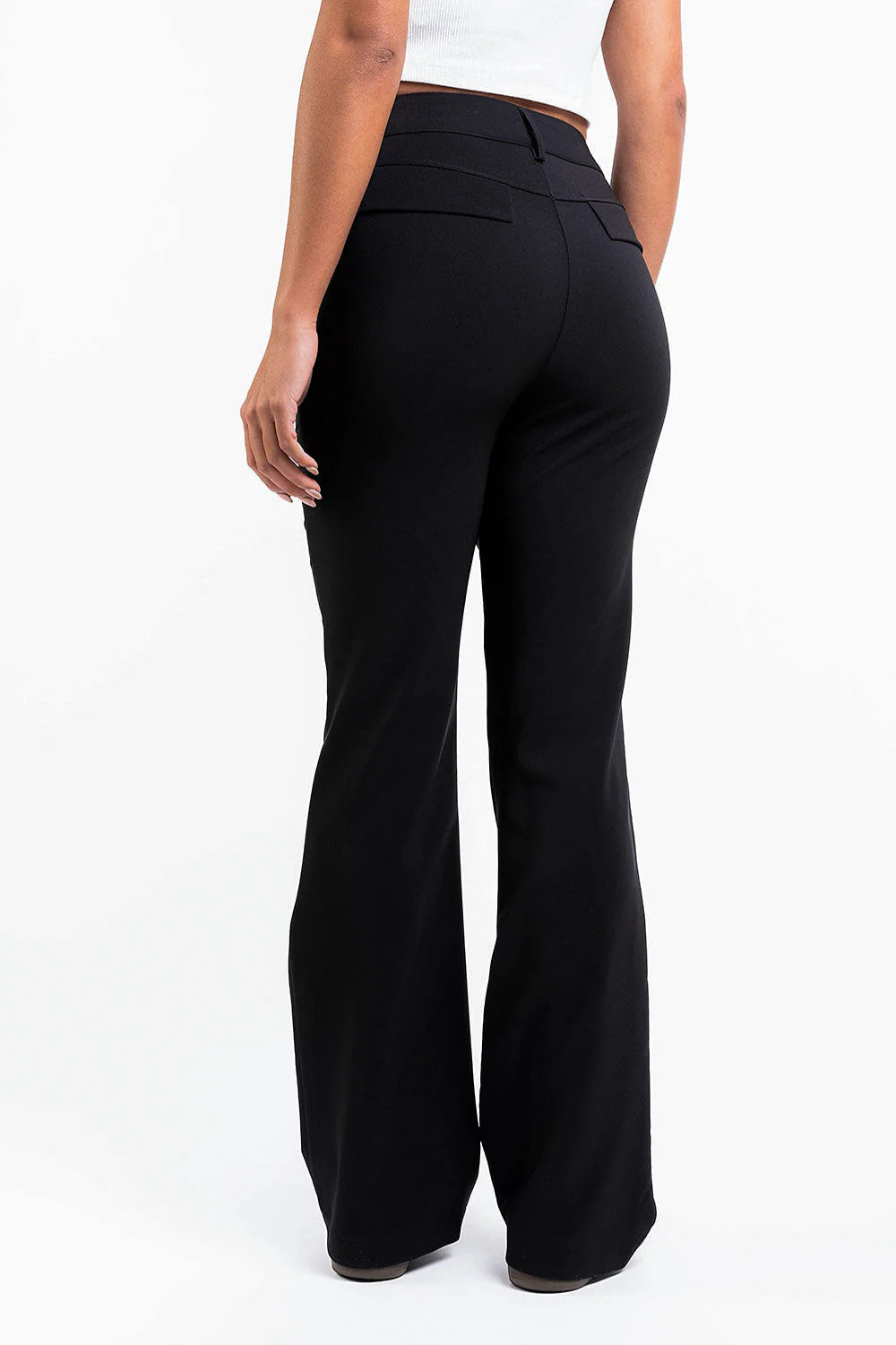 Drew 05High Bootcut Dressbukser - Black - Image 4
