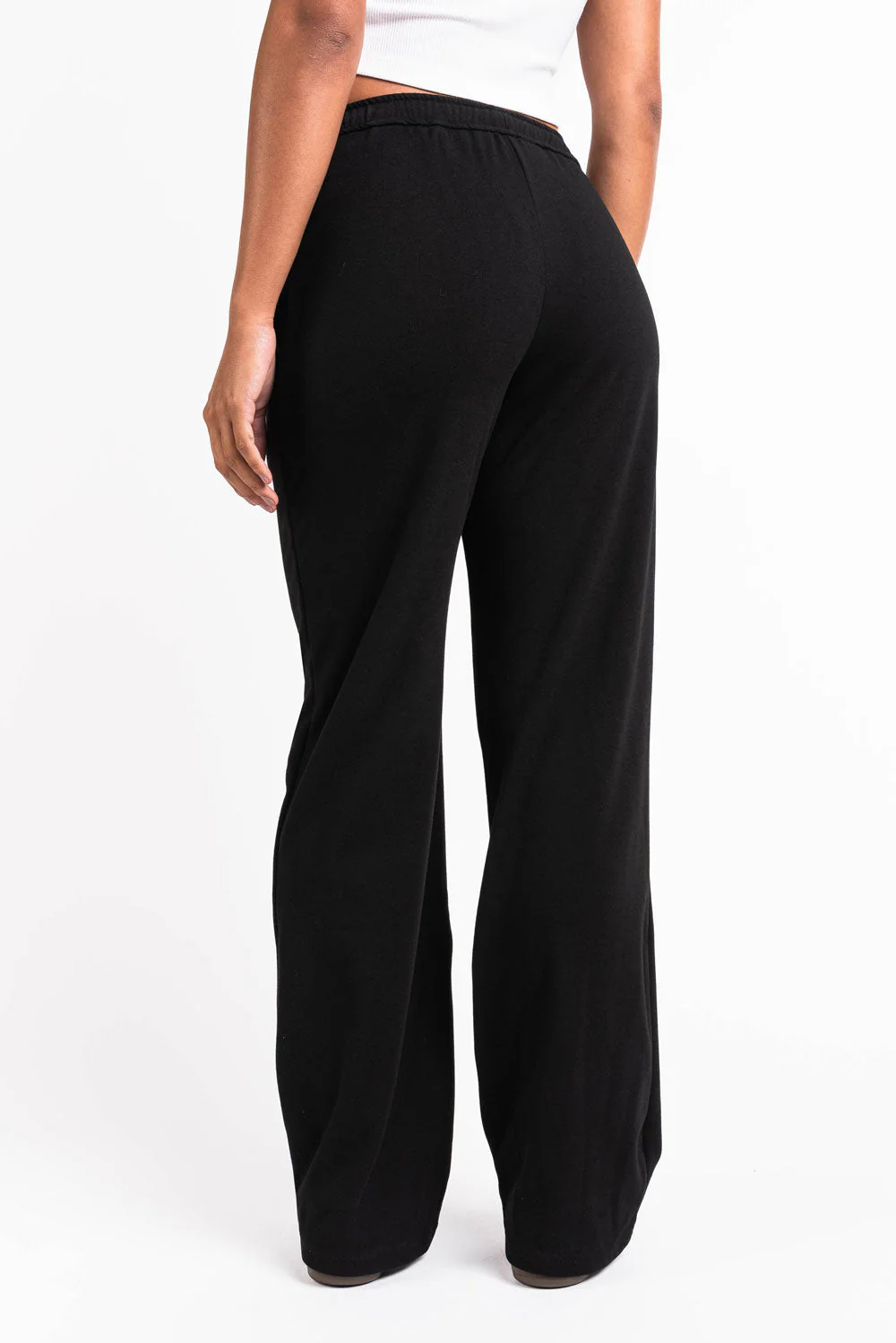 Eyla 01Mid Rette Loungebukser - Black - Image 2