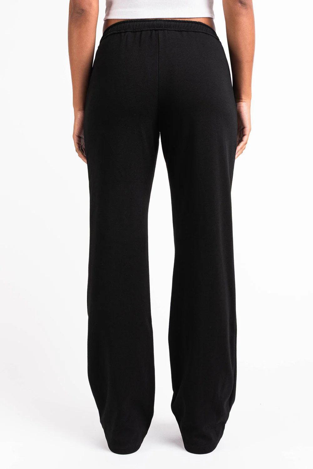 Eyla 01Mid Rette Loungebukser - Black - Image 6