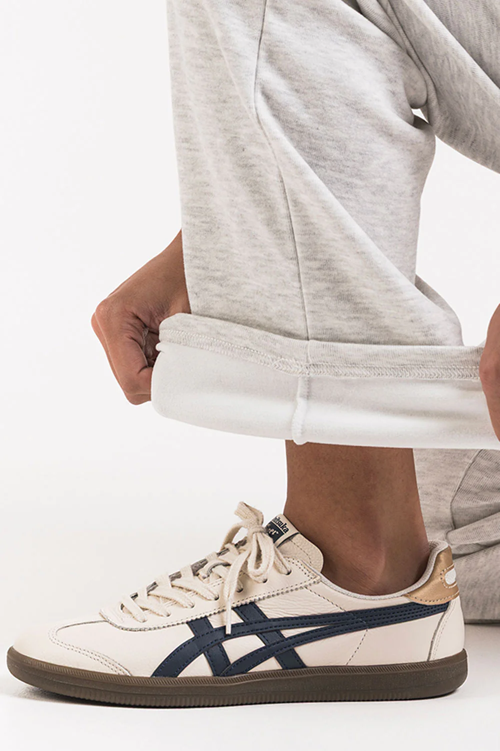 Eyla 01Mid Rette Loungebukser - Light Grey - Image 4