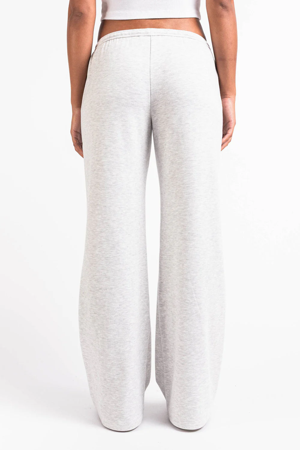 Eyla 02Low Vide Loungebukser - Grey Melange - Image 2