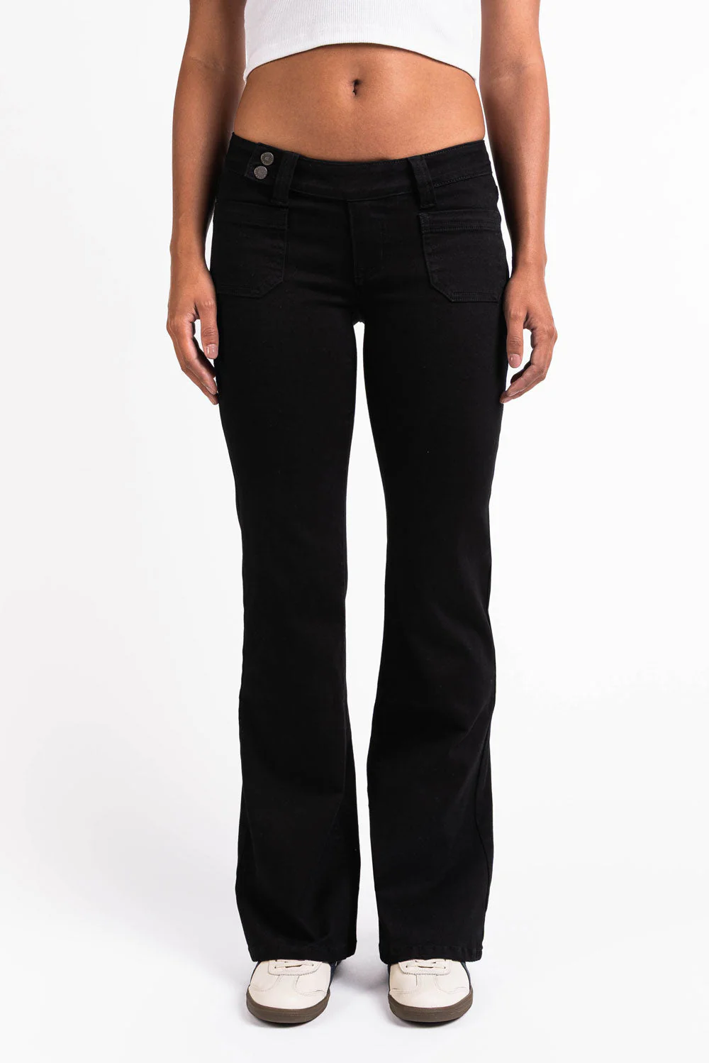 Fiona 01UltraLow Bootcut Jeans - Black