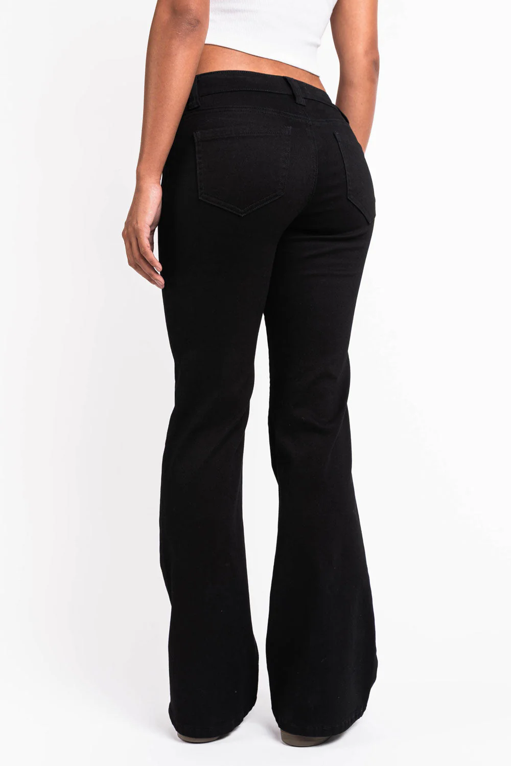 Fiona 01UltraLow Bootcut Jeans - Black - Image 2