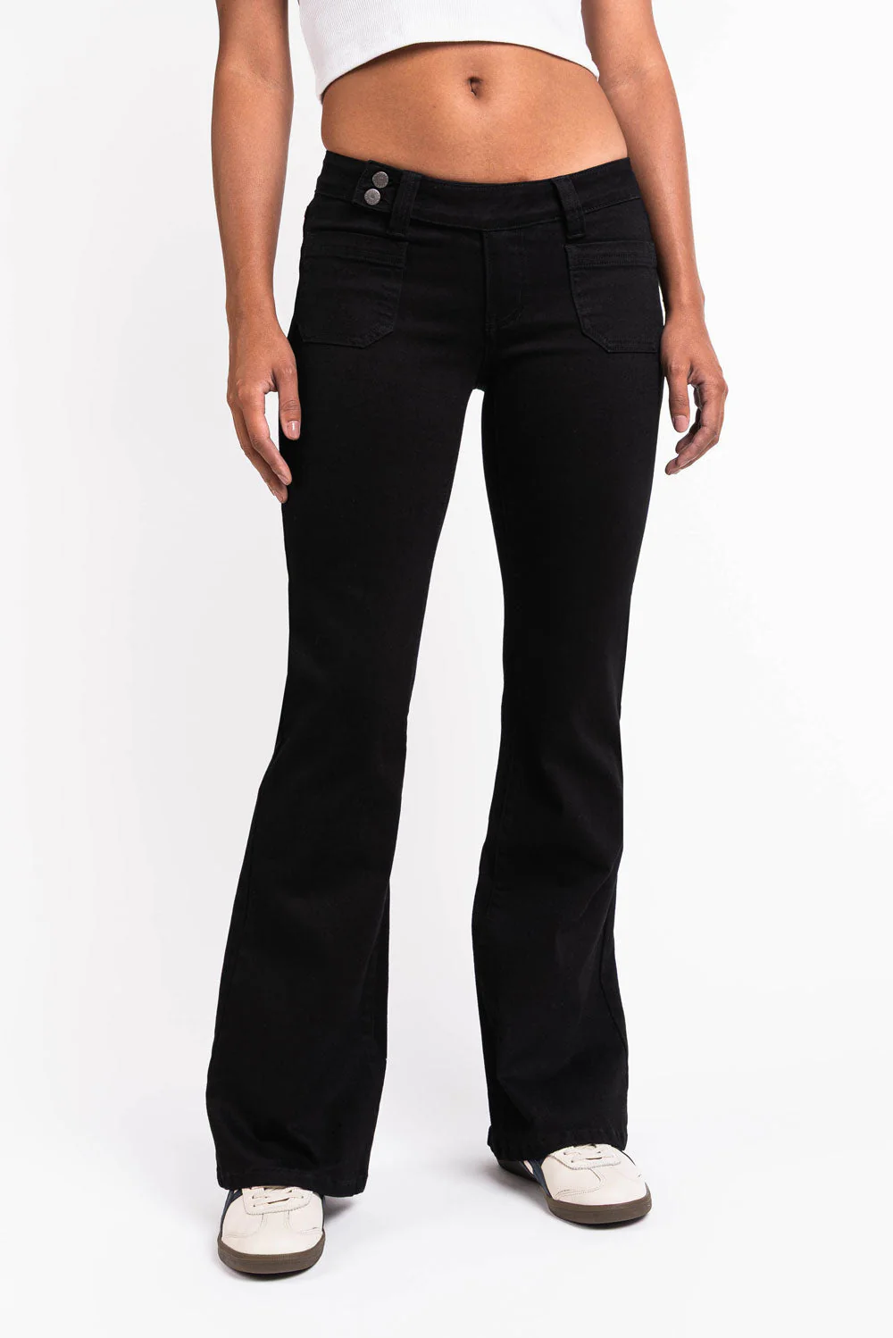 Fiona 01UltraLow Bootcut Jeans - Black - Image 4