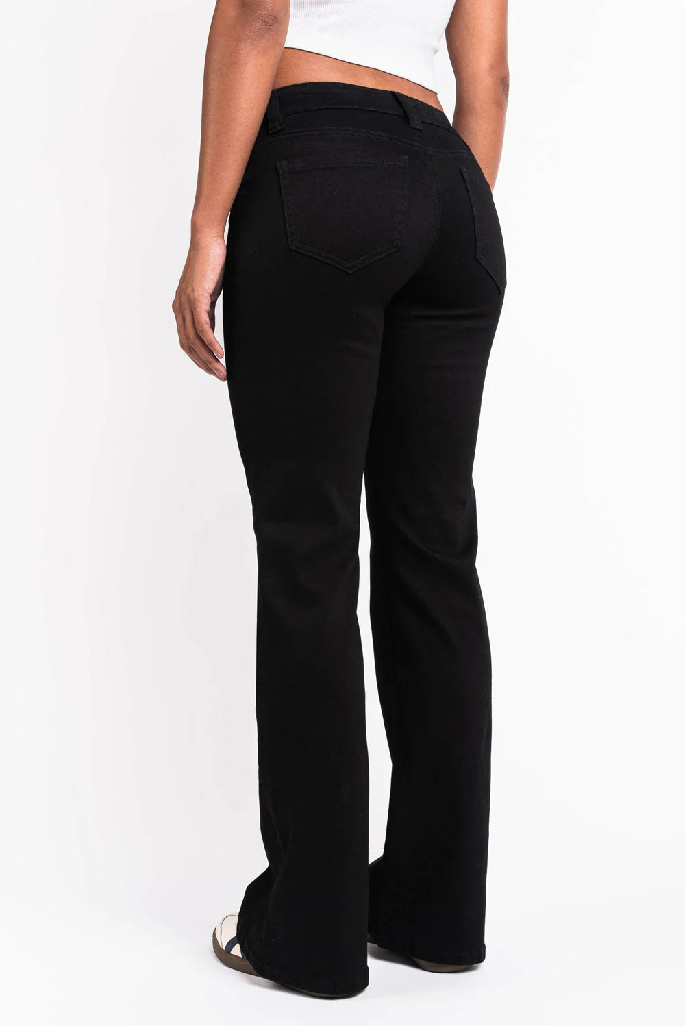 Fiona 01UltraLow Bootcut Jeans - Black - Image 5