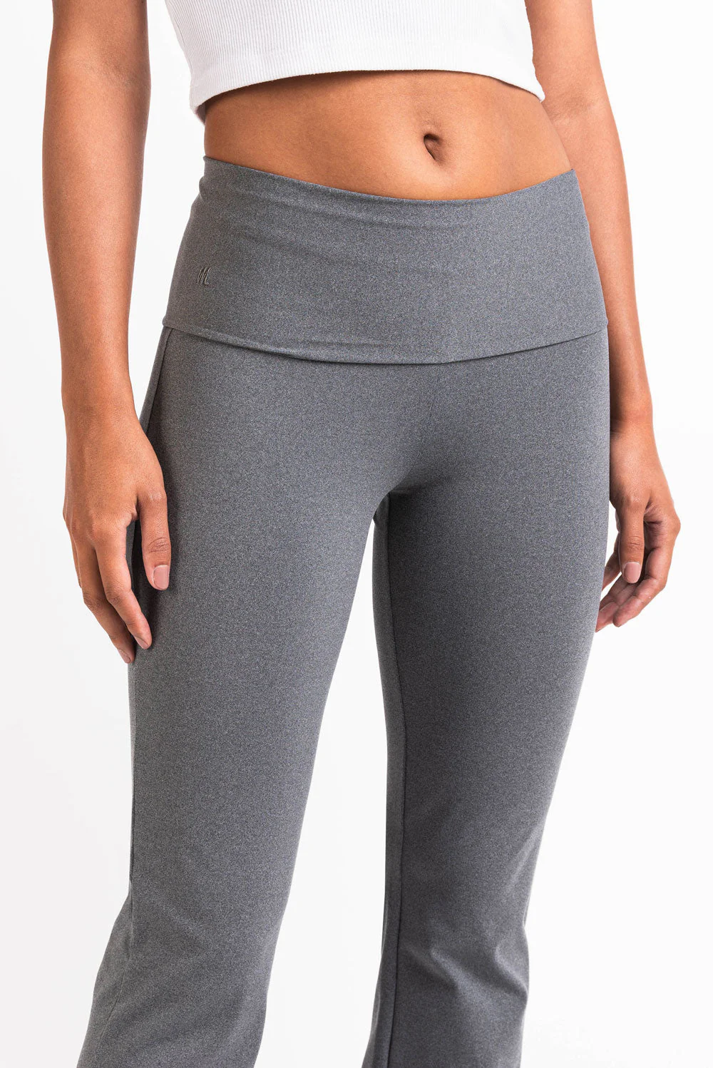 Geri 01High ActiveFlex Bootcut Bukser - Grey Melange - Image 6