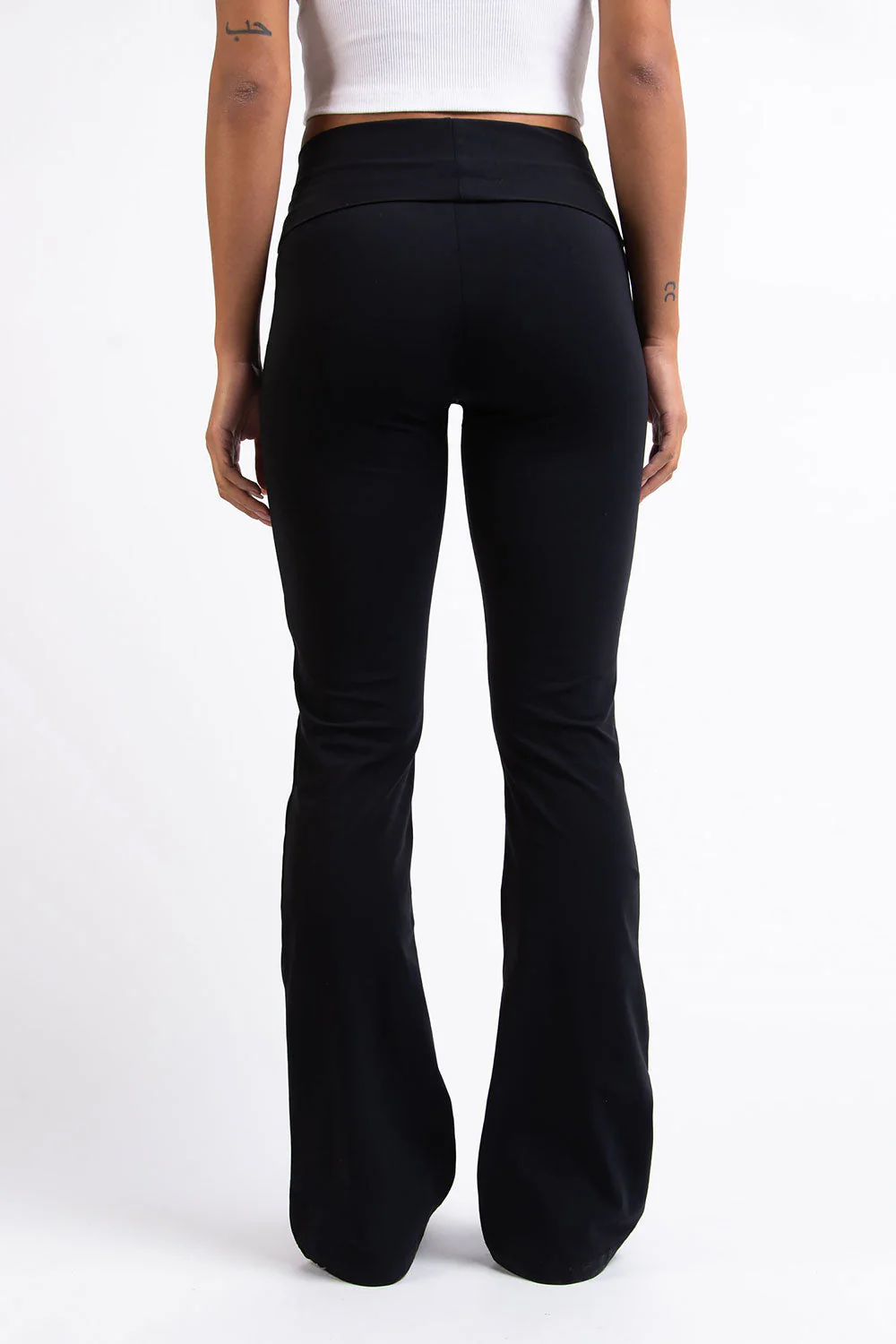 Geri 01High Bootcut Leggings - Black - Image 5