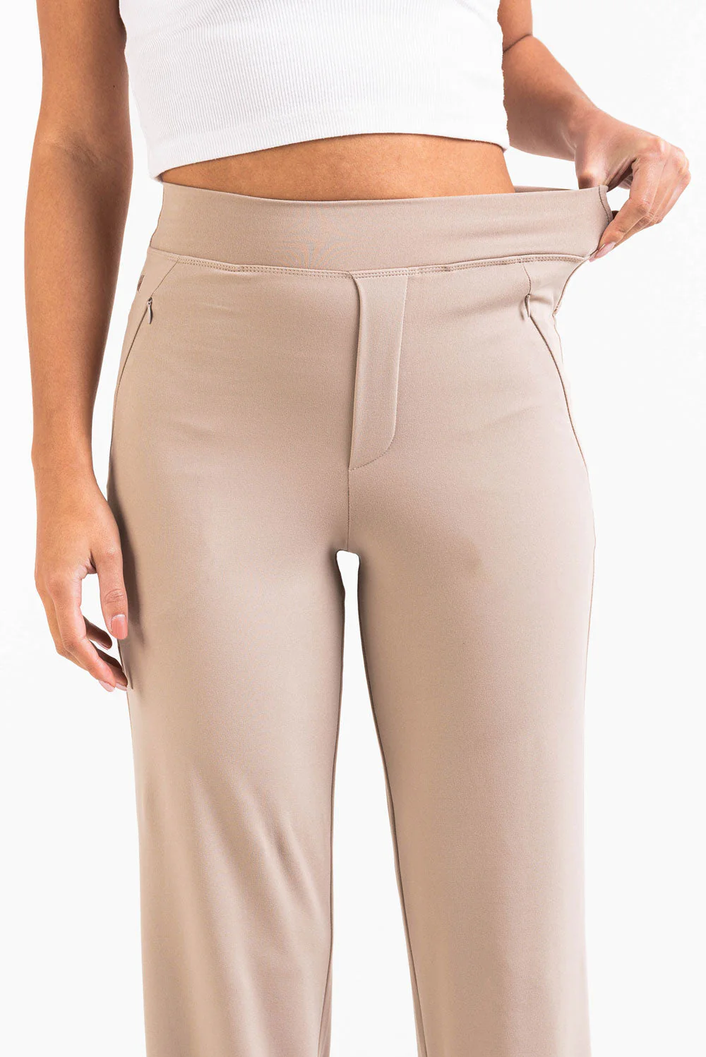 Holly 01High ActiveFlex Rette Bukser - Beige - Image 4