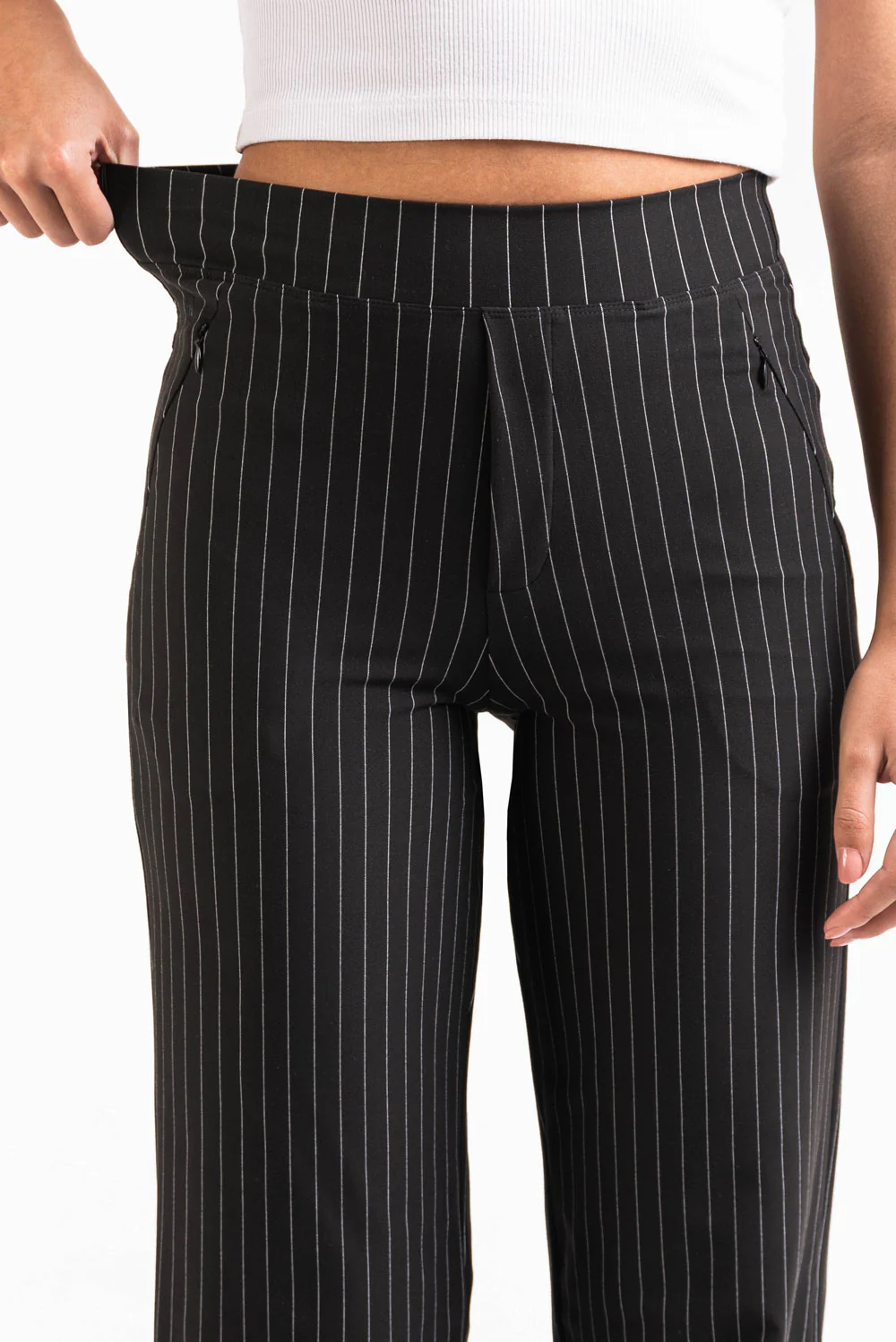Holly 01High ActiveFlex Rette Bukser - Black Striped - Image 3