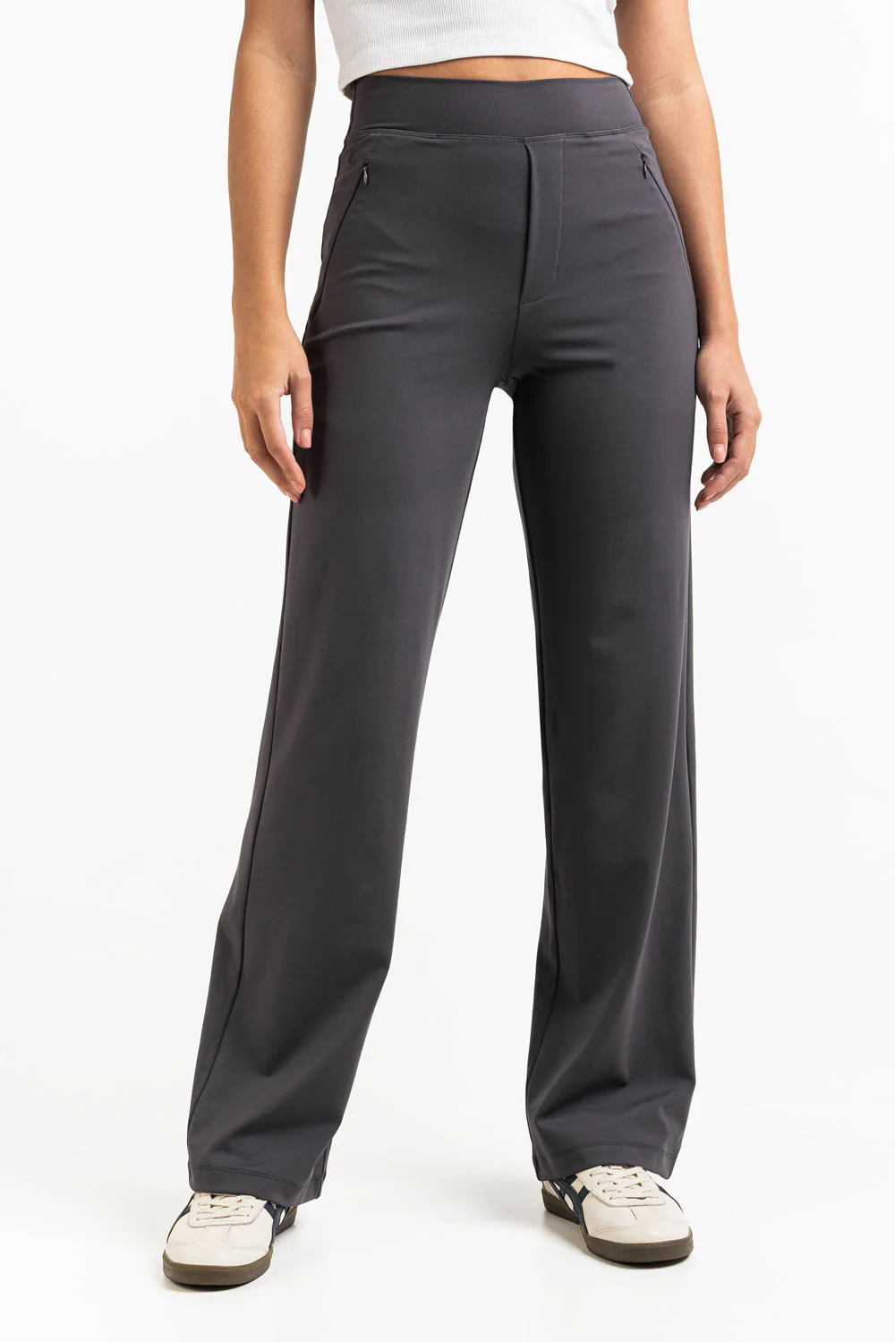 Holly 01High ActiveFlex Rette Bukser - Dark Grey