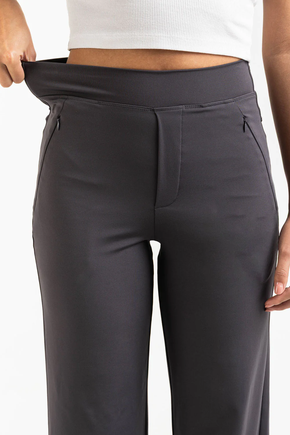 Holly 01High ActiveFlex Rette Bukser - Dark Grey - Image 3