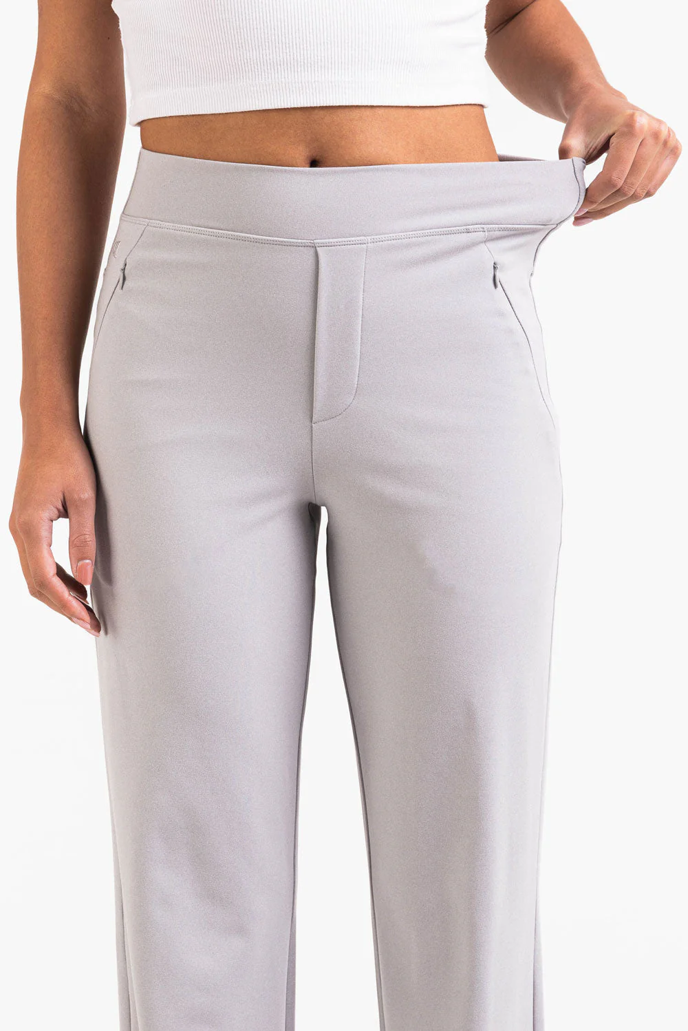 Holly 01High ActiveFlex Rette Bukser - Light Grey - Image 4