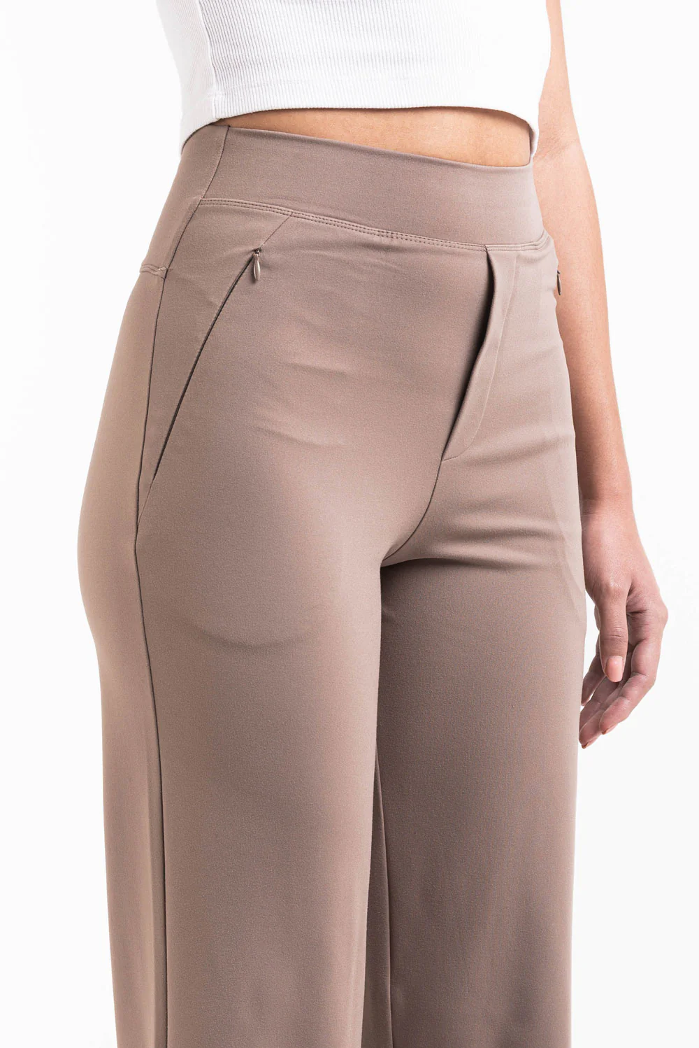 Holly 01High ActiveFlex Rette Bukser - Taupe - Image 6