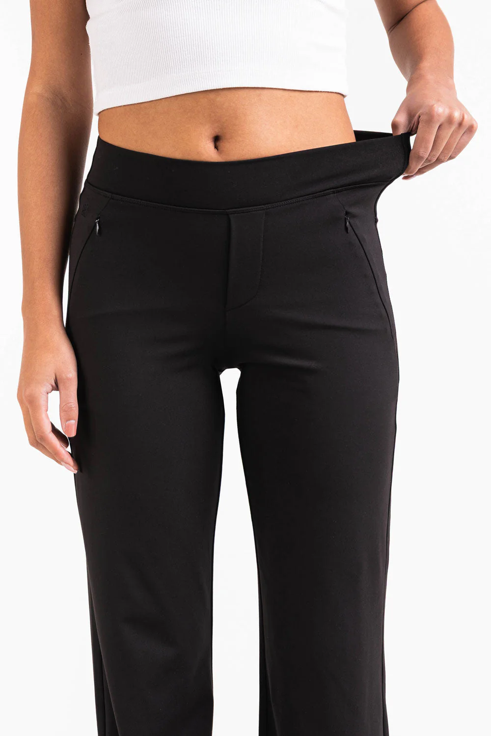 Holly 01Mid ActiveFlex Rette Bukser - Black - Image 3