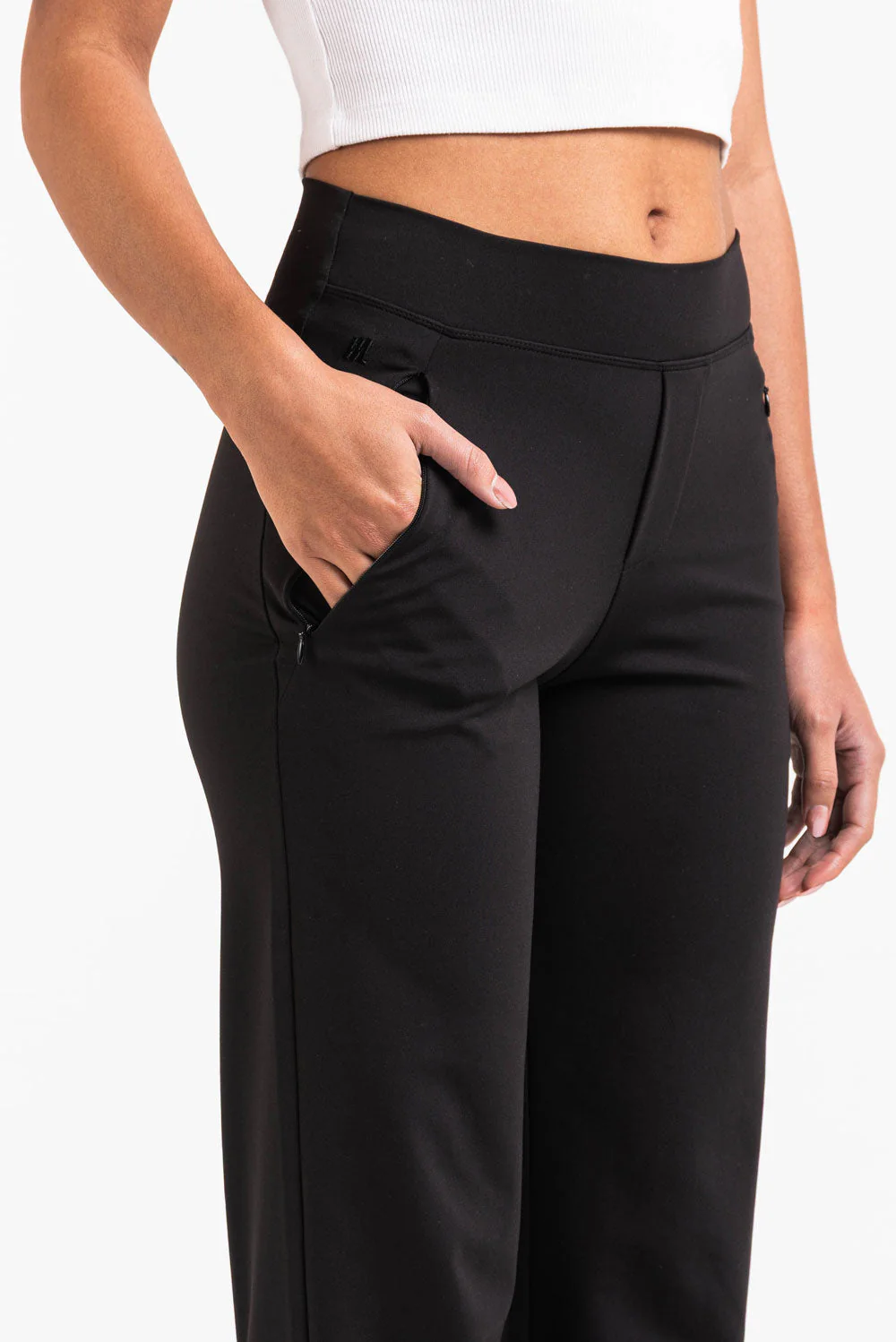 Holly 01Mid ActiveFlex Rette Bukser - Black - Image 6