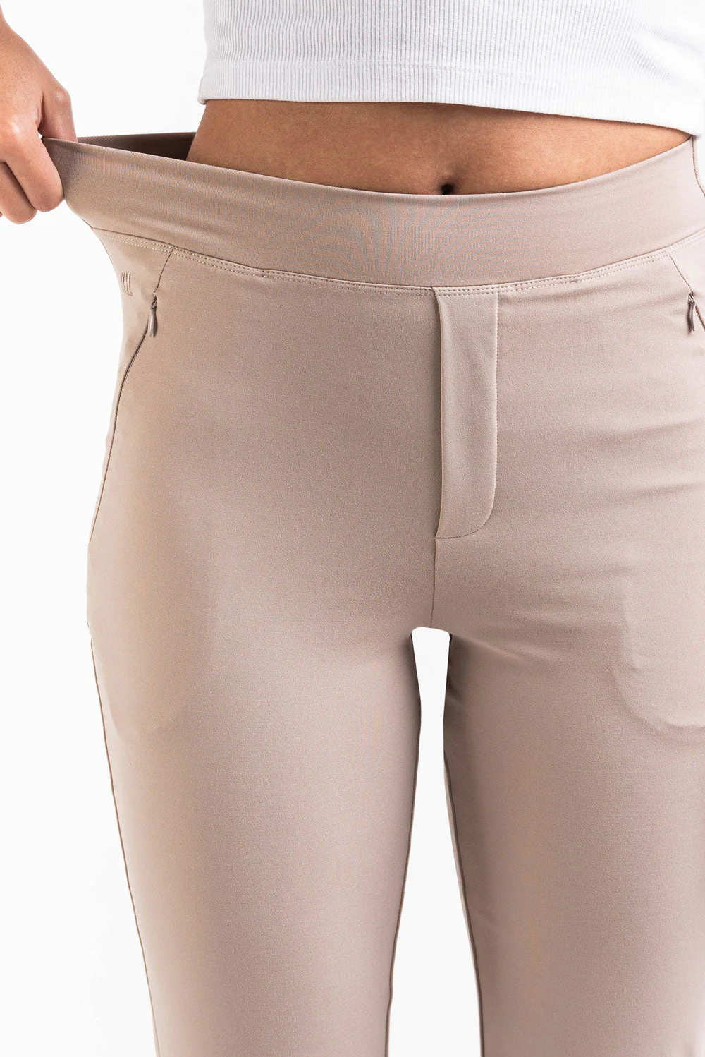 Holly 04High ActiveFlex Bootcut Bukser - Beige - Image 4